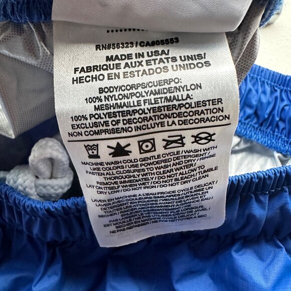 Nike NFL On Field Mens Pants XL Blue Storm Fit Nylon Waterproof Training Zip Leg - Picture 11 of 12